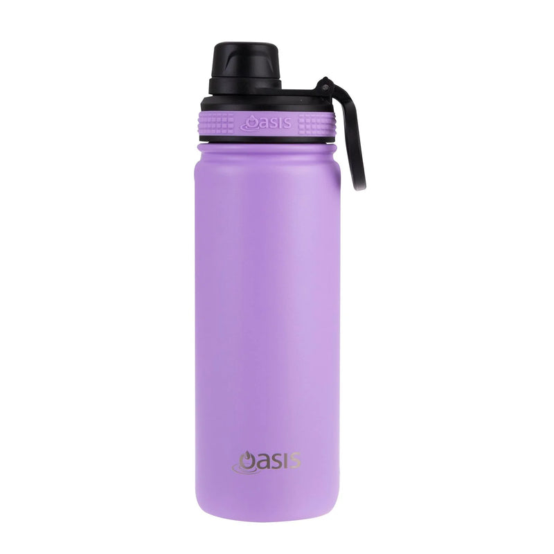 Oasis Stainless Steel Insulated Sports Water Bottle with Screw Cap (550ml)