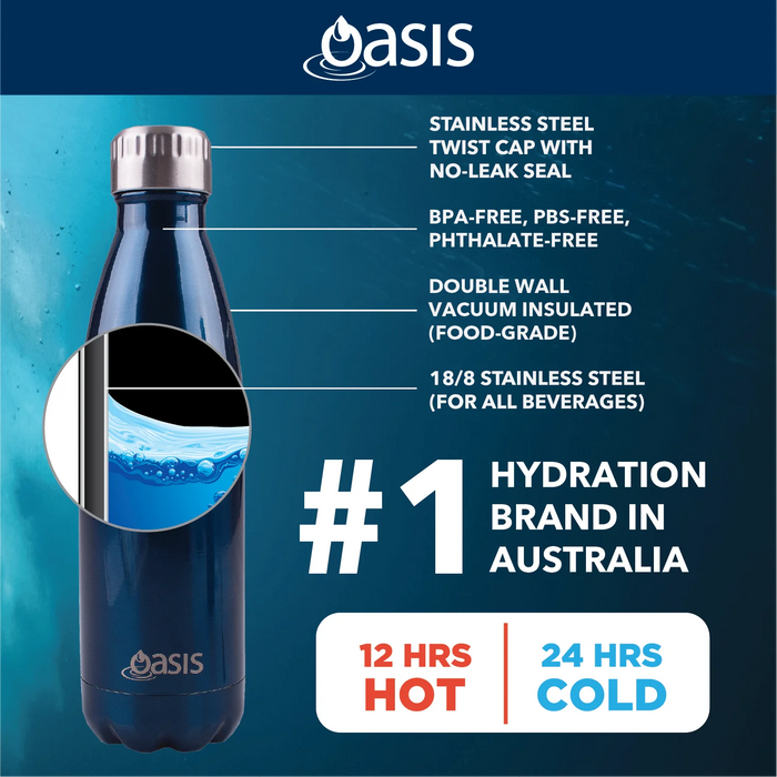 Oasis Stainless Steel Insulated Water Bottle (350ml)