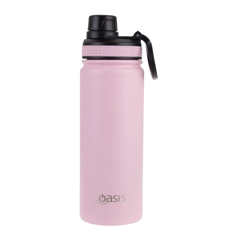 Oasis Stainless Steel Insulated Sports Water Bottle with Screw Cap (550ml)
