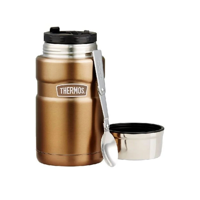 Thermos Stainless Steel Food Jar With Folding Spoon (700ml)