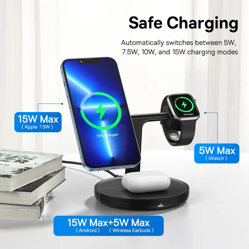 Baseus Swan 3-in-1 Wireless Magnetic Charging Stand