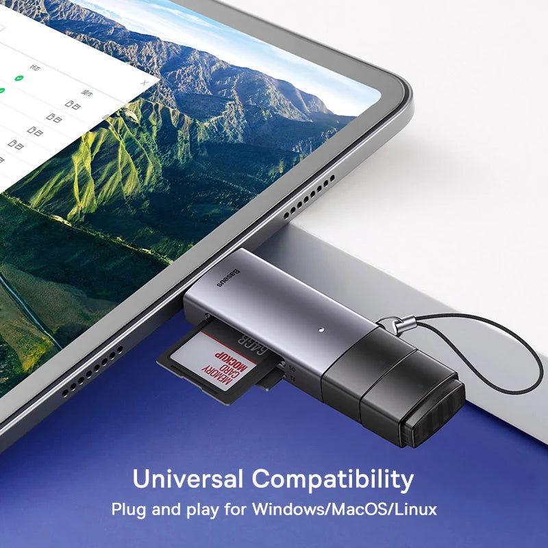 Baseus USB Card Reader (USB-A/USB-C to SD/TF)