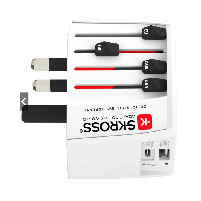 SKROSS Travel Adapter MUV (USB A + USB C)