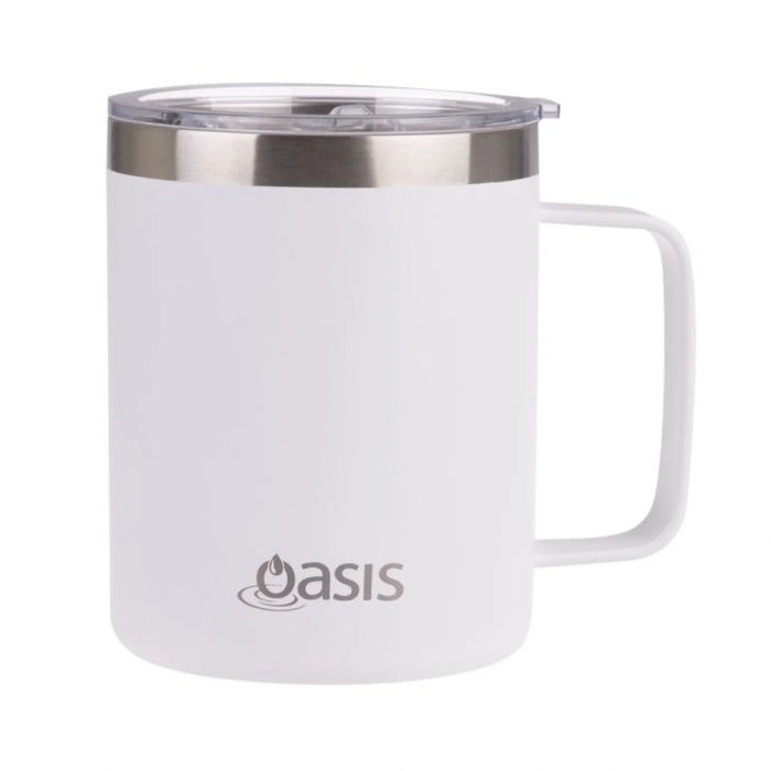 Oasis Stainless Steel Insulated Mug with Lid (400ml)